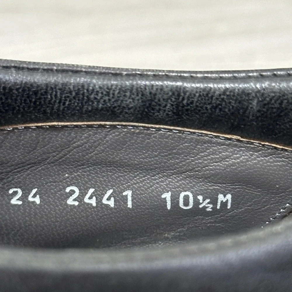 Johnston & Murphy Chukka Boots Mens 10.5 Black‎ Leather Cap Toe Lace Up